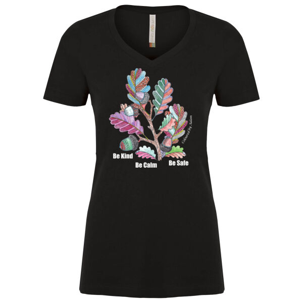 Acorn Ladies V Neck Tee Thumbnail