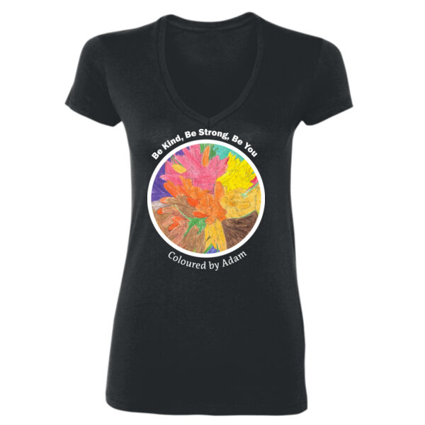 Bouquet Ladies V Neck Tee Thumbnail